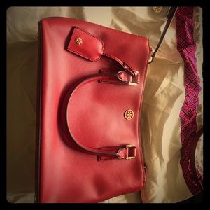 Tory Burch Red Robinson double handle, cross body